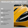 Headlight Cleaning and Care Set with Restoration Liquid Protective Agent Sponge Cloth and Gloves for Used Car Cleanup and Quake CN