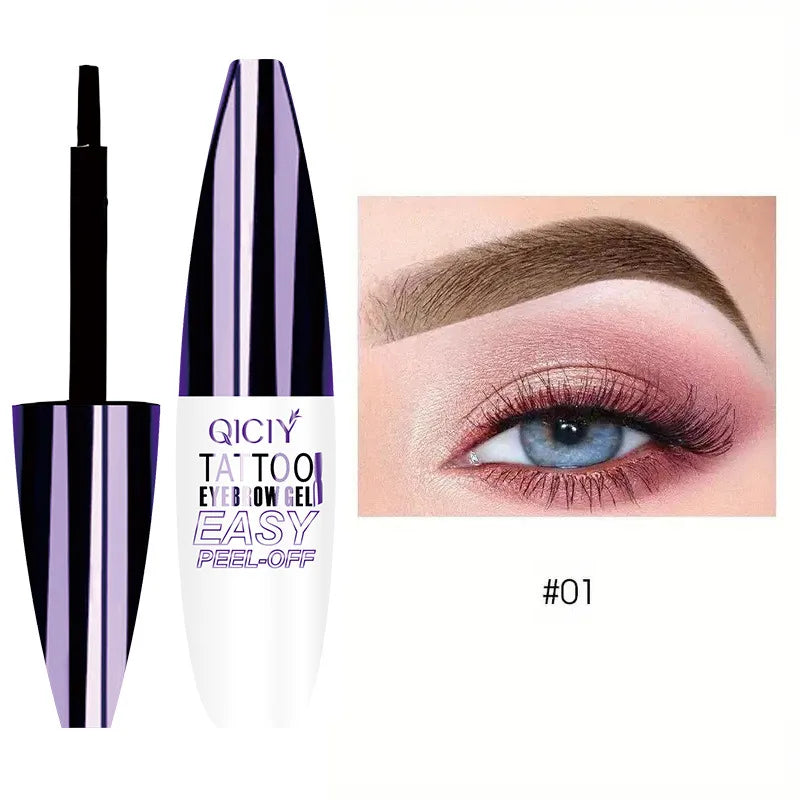 Dyeing Eye Brow Tattoo Tint Peel Off Eyebrow Eyeliner Freckles Dye Cream Waterproof Eyebrow Enhancer Gel Make Up Cosmetic Tool Quake 01