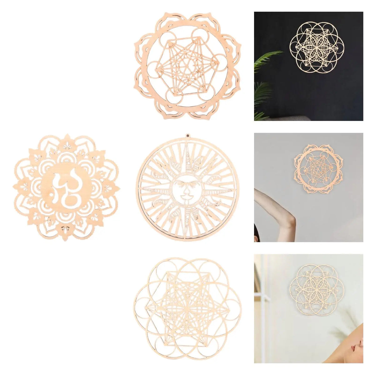 Geometry Wall Art Ornament Home Decor Wall Hanging Decoration Wall Sculpture for Bedroom Kitchen Farmhouse Housewarming Gift Quake