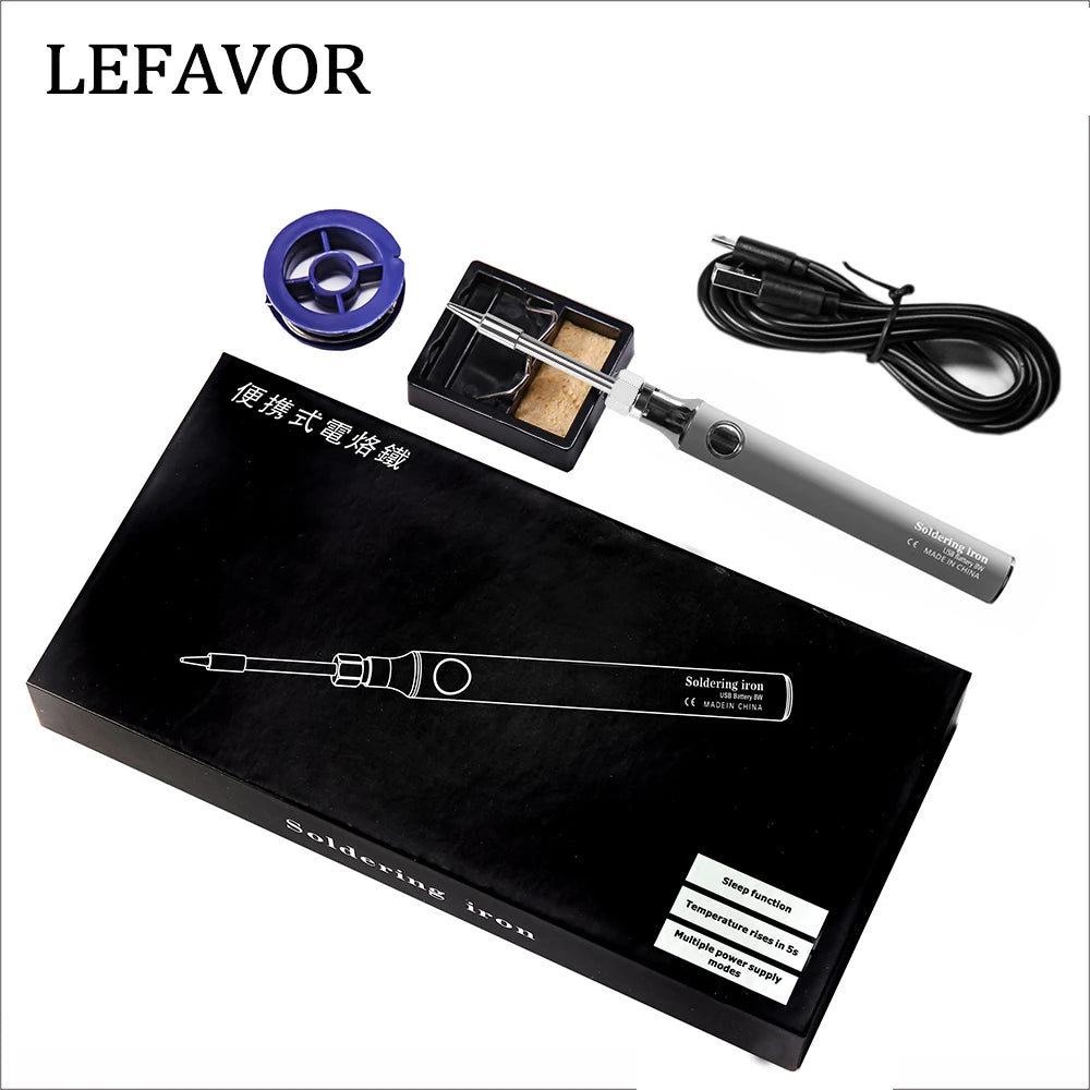 Wireless Charging Electric Soldering Iron Solder Iron USB 5V8W Fast Charging lithium battery Portable Repair Welding Tools Quake