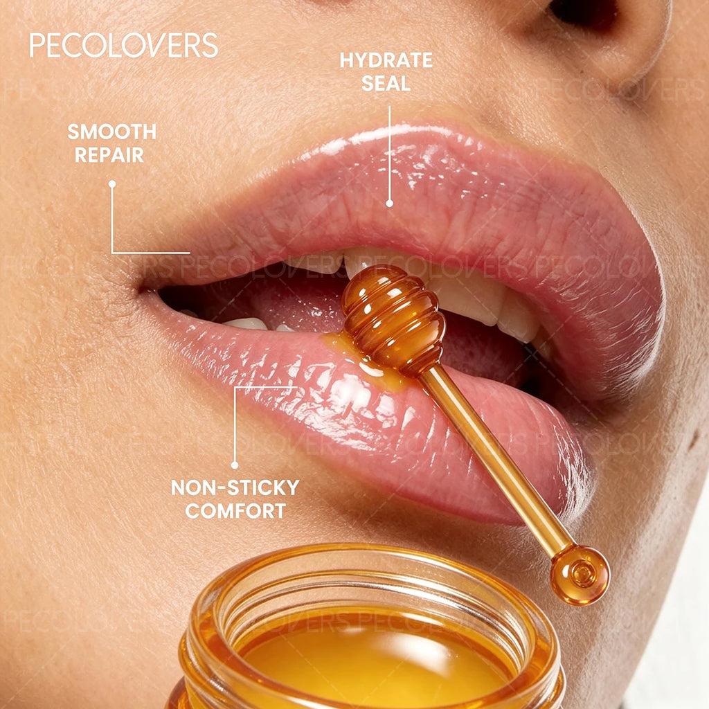 1PC Honey Pot Lipstick Can Moisturize Lips for A Long Time. It Can Be Overlapped and Applied To Nourish Lips and Lip Cosmetics Quake