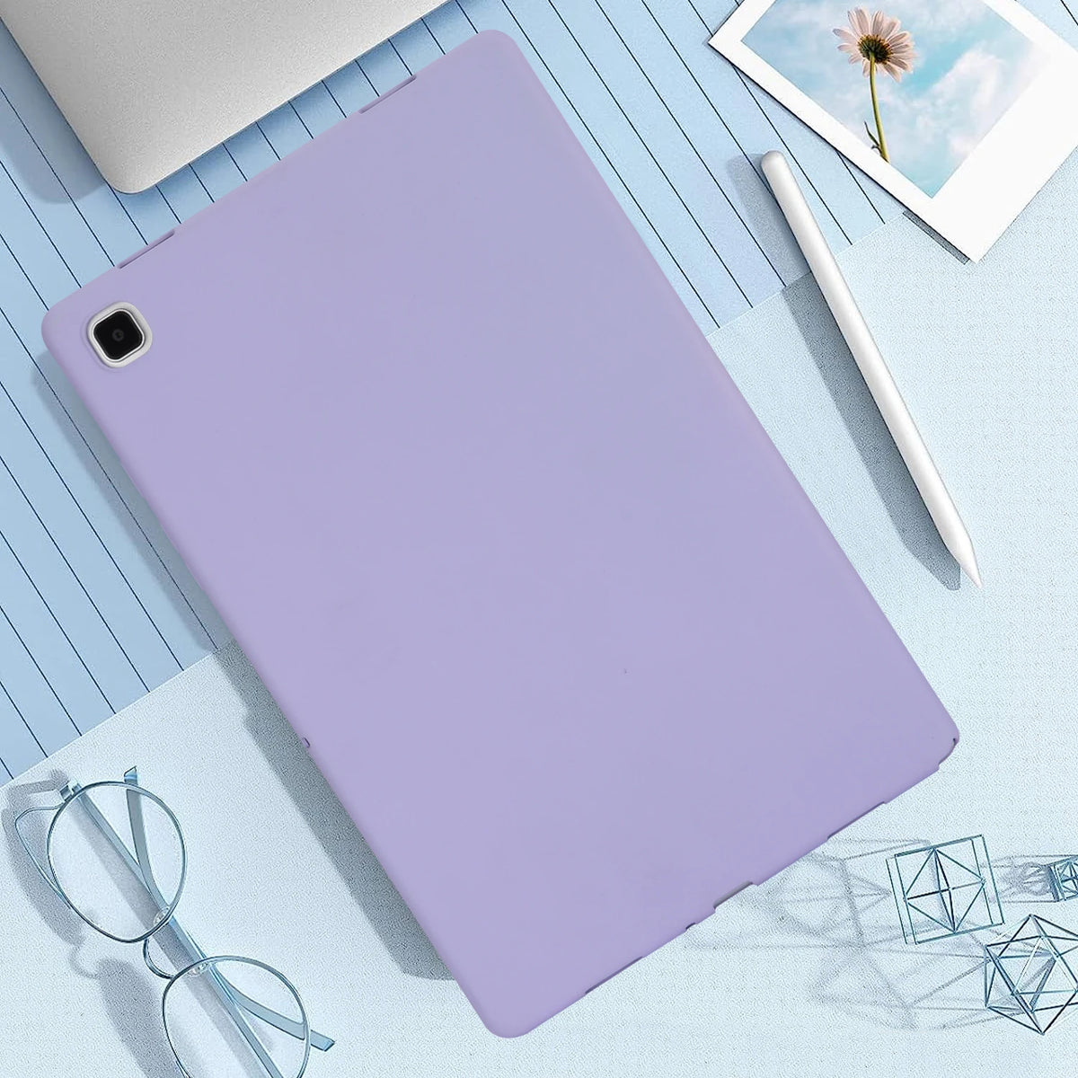 Suitable for Samsung Galaxy S7 S8 S9 S6 LITE A8 A2019 A7 10.5/11inch T225 T220 T290 T295 P610 P615 X700 X800 T970 T870 Tablet Pr Quake Purple TAB A7LITE T225 T220