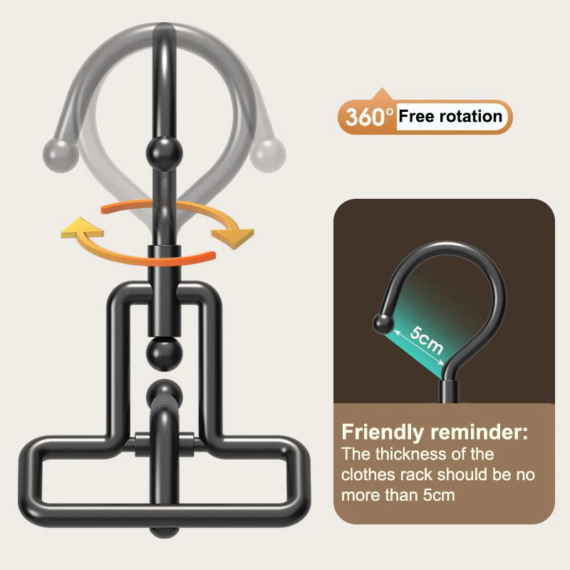 1Pcs Portable Clothes Drying Rack Foldable Clothes Hanger Travel Hotel Wardrobe Drawer Door Mounted Punch-free Cloth Drying Rack Quake