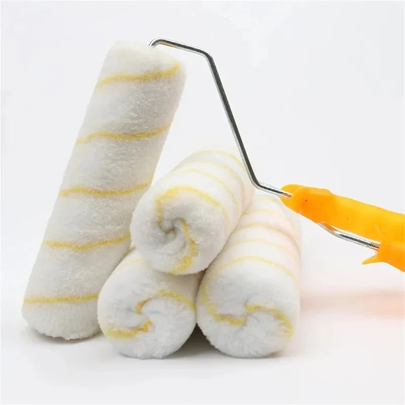 Roller Paint Brush Yellow Stripe Medium Nap Paint Roller Brush Latex Paint Special Roller Home Decoration Tool Quake