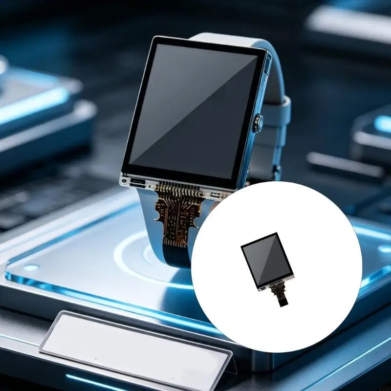 Watch Display Screen Module LS013B7DH05 24.6 X 30 Mm Rectangular Electronic Display Panel, Replacement Screen Part for K1KF Quake