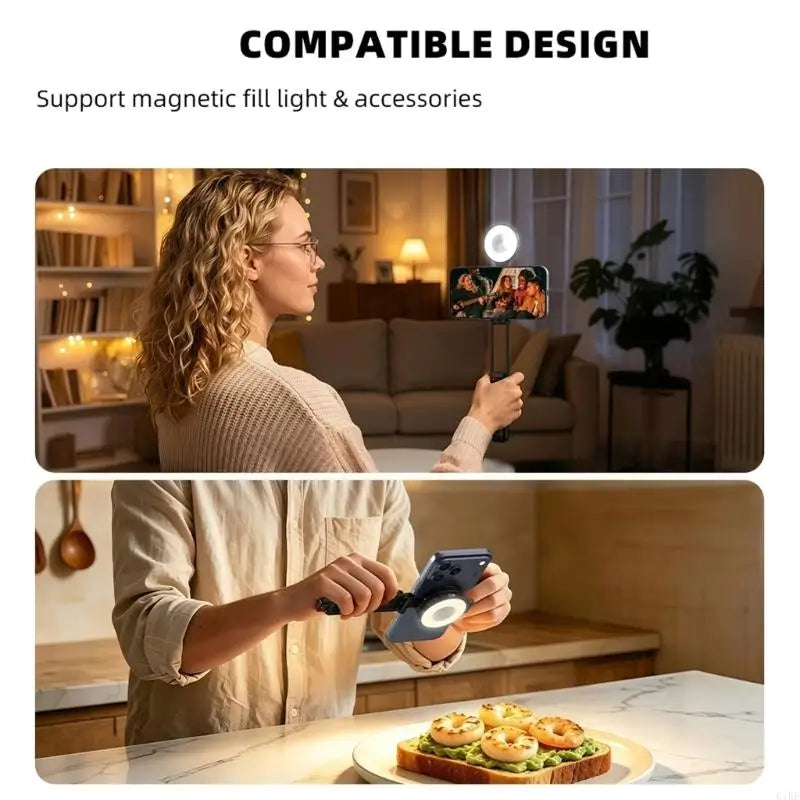 Foldable Phone Stand and Handheld Grip for Compatible Phones with Adjustable Joints, Desk Support, Integrated K1KF Quake