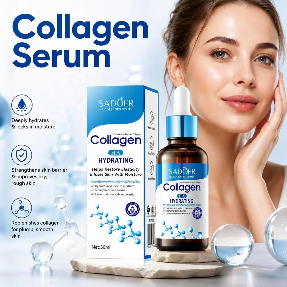 1/2/3/5pcs SADOER Collagen Face Serum skincare Facial Essence Liquid Anti-aging Moisturizing Nourishing Facial Serum Skin Care Quake