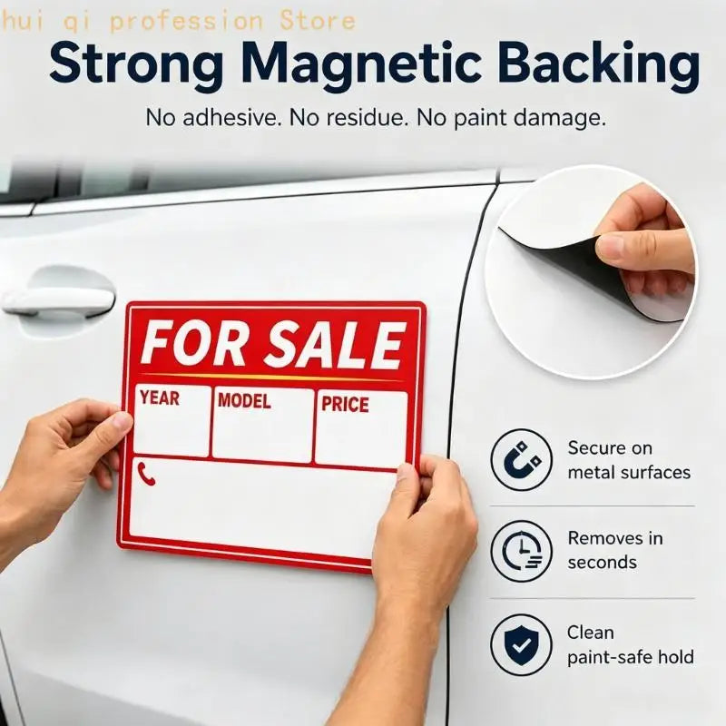 Writable Auto Sign with Year Model Price Phone Display Board H8WE Quake