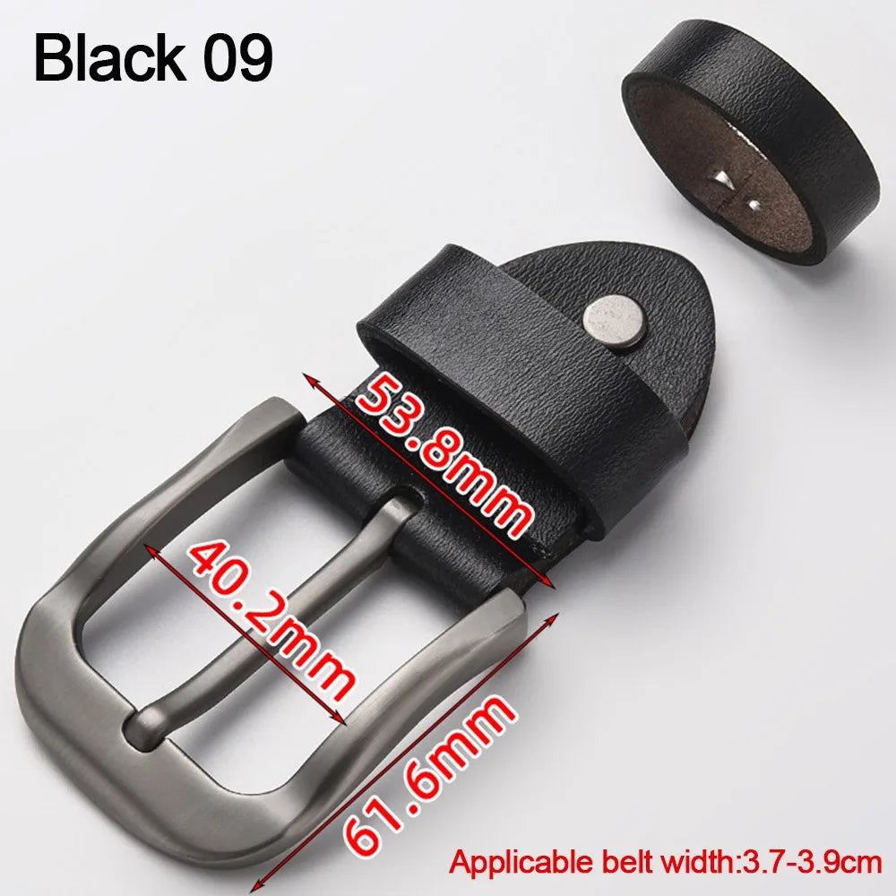 Business Accessories Adjustable Belt Replacement Buckle DIY Alloy Belt Buckle Men's Accessories Quake Black 09