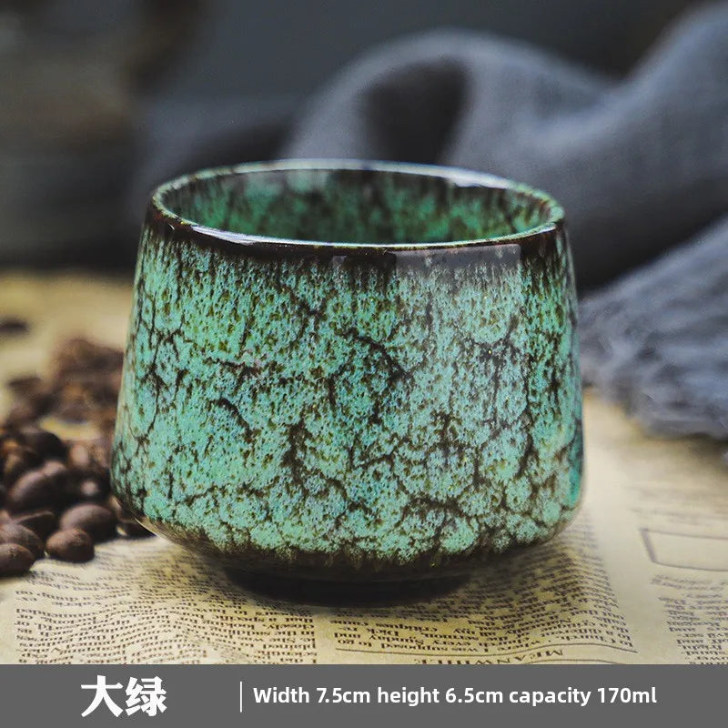 Small ceramic coffee cup, office and home latte art cup, personal hand warmer water cup Quake A <200ml