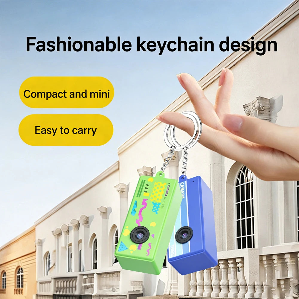 1080P Magecam Digital Camera 0.96 Inch Keychain Camera Retro Support Memory Card Very Small Camcorder Video Recorder with Flash Quake
