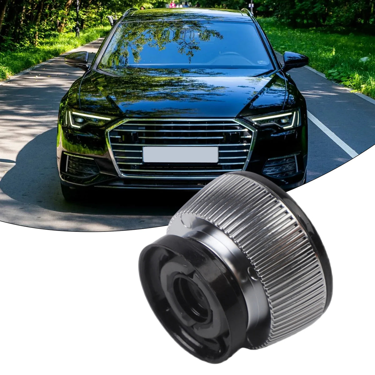 1pcs Black Abs OEM Number 4N0919070 Multimedia Switch Volume Knob For A8 2018-2022 For A6 For C8 2019-2022 Interior Mouldings Quake