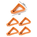 10/5Pc Flower Pot Feet Ventilation Anti-rot Base Raised Flower Pot Foot Pad Breathable Triangle Tray Garden Potted Planting Tool Quake S-Orange(5PCS)