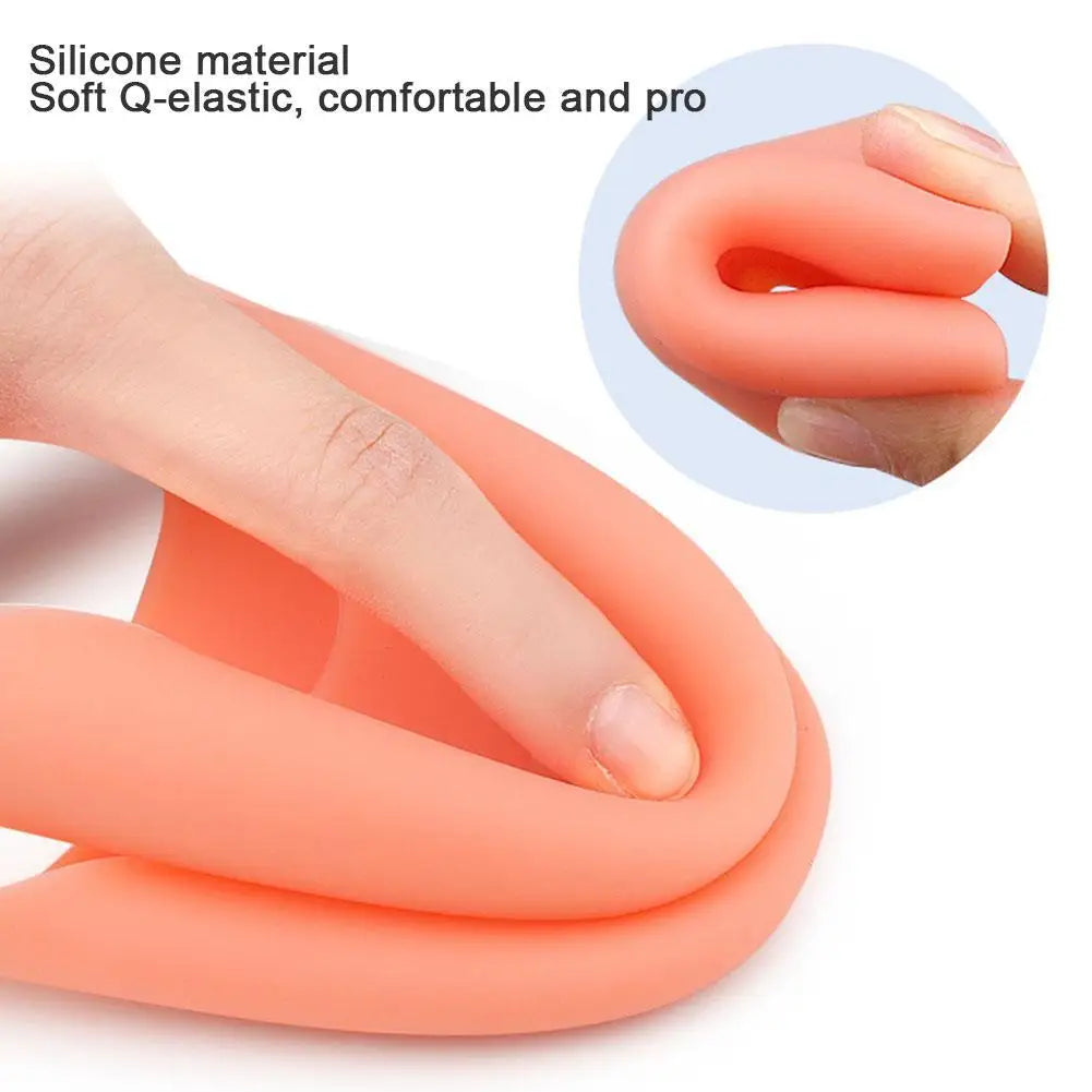 1 Pair Silicone Gel Toe Pads For Pointe Shoes Ballet Dance Foot Big Toe Protection Cushion Topper Cover Protector Pouch Reusable Quake