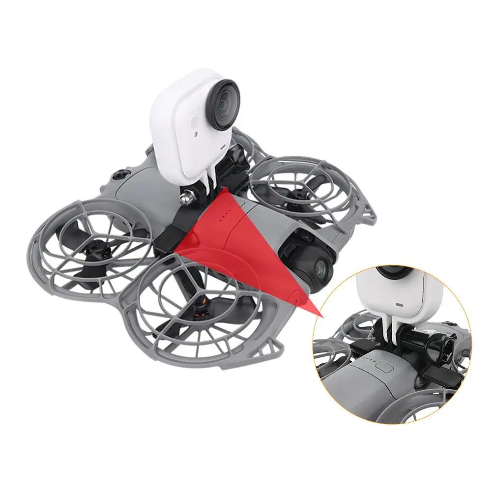 DJI NEO2 Top Mount Extension Bracket - Drone Accessory for Action Camera Mounting, Stable & Secure Design for Outdoor Quake