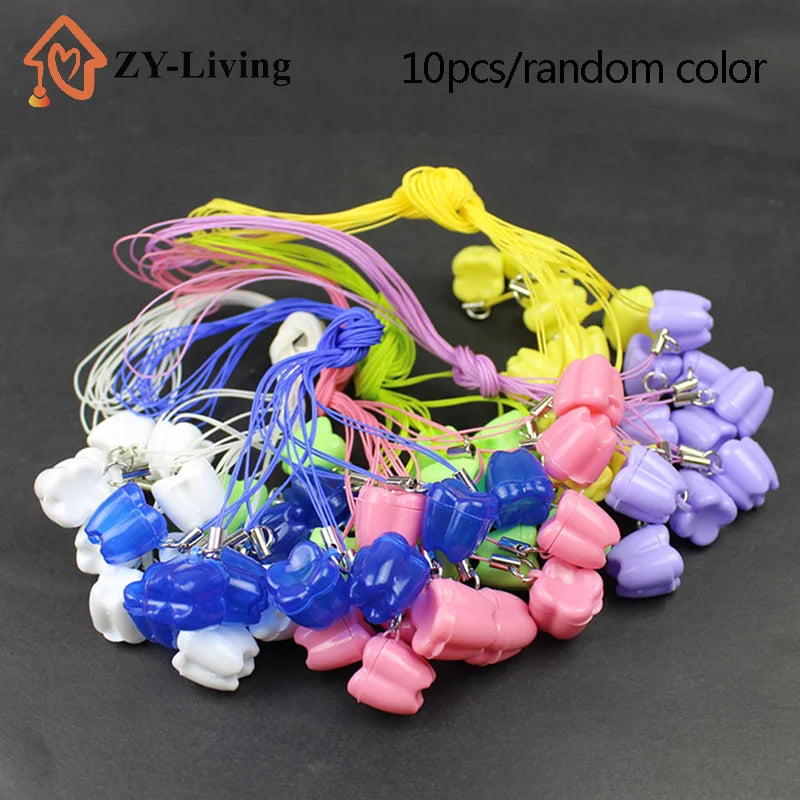 10pcs Colorful Baby Kids Tooth Storage Box Organizer Milk Box Children's Souvenir Save Baby Teeth Keepsake Holder Quake