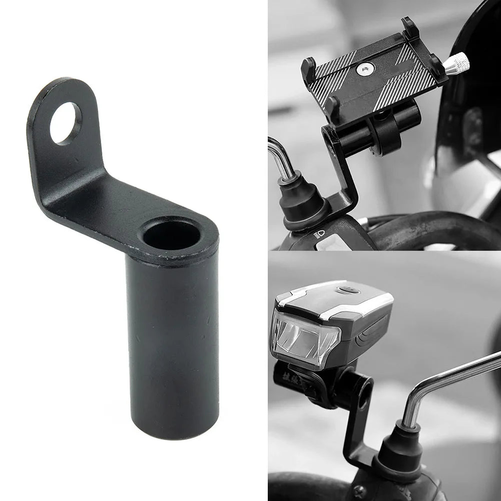 1x Motorcycle Phfor Holder Handlebar Stand Mobile Phone Holder Aluminum Alloy Conversion Seat Mirror Adapter Mobile Phone Holder Quake