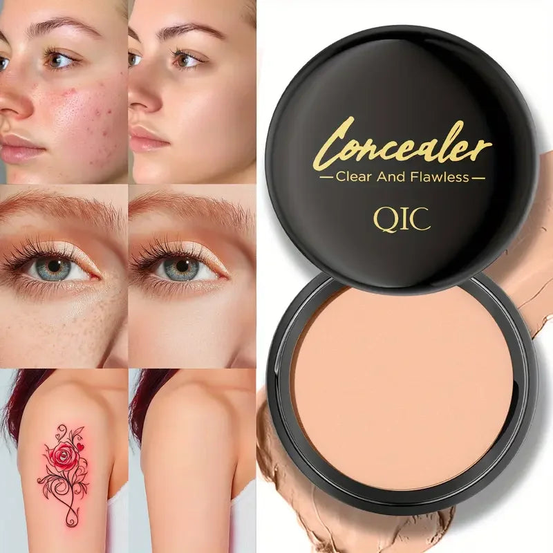 Full Coverage Concealer-waterproof,for Covers Skin Blemishes and Wrinkles and Tattoos,Regulates Skin Tone,Face Concealer Makeup Quake