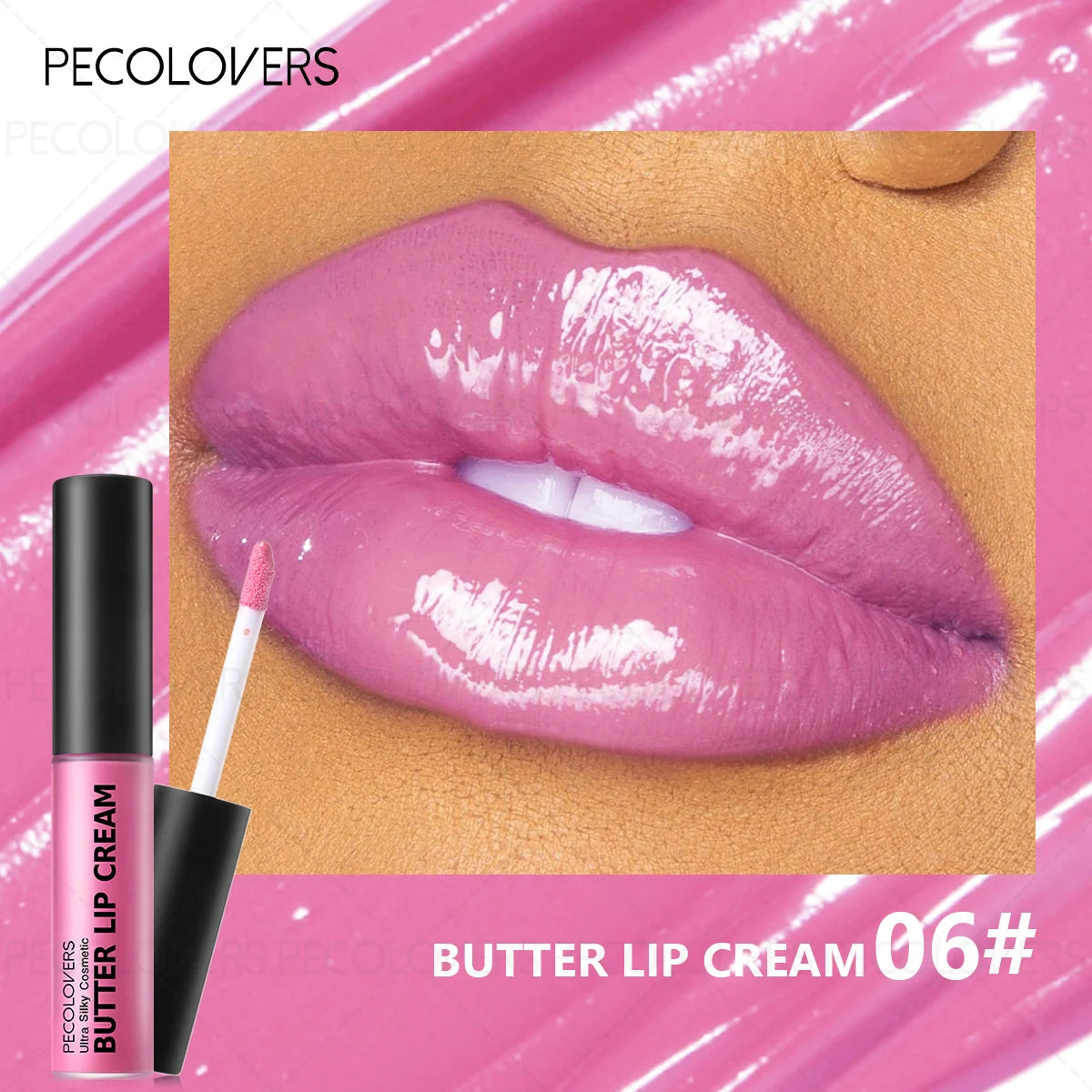 1PC Buttery Short Lip Gloss, Moisturizing Lipstick, High Color Rendering, Suitable for Various Makeup Looks, Lip Cosmetics Quake 06