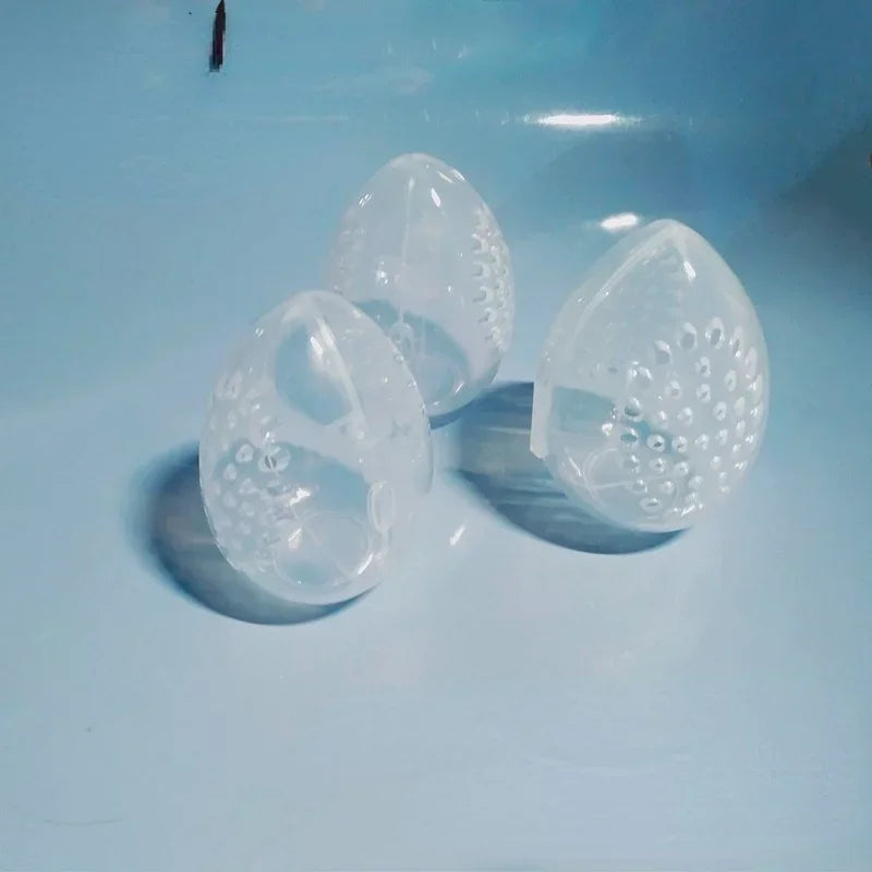 Makeup Blender Holder Stand Drying Box Empty Makeup Sponge Storage Box Plastic Egg Shaped Cosmetic Puff Organizer Rack Portable Quake