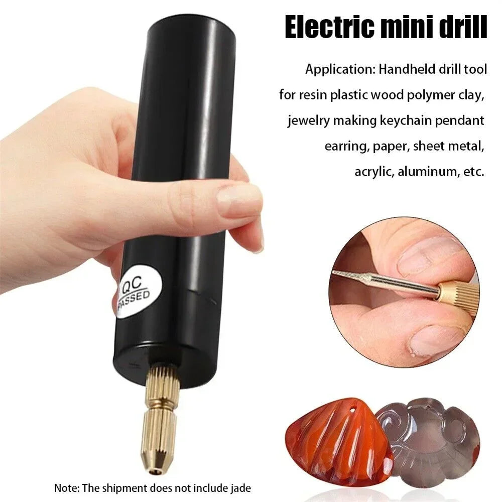 Handheld Mini Electric Drill DIY Electric USB Electric Drill Tools For Epoxy Resin Jewelry Making Wood Craft Engraving Pen Tool Quake