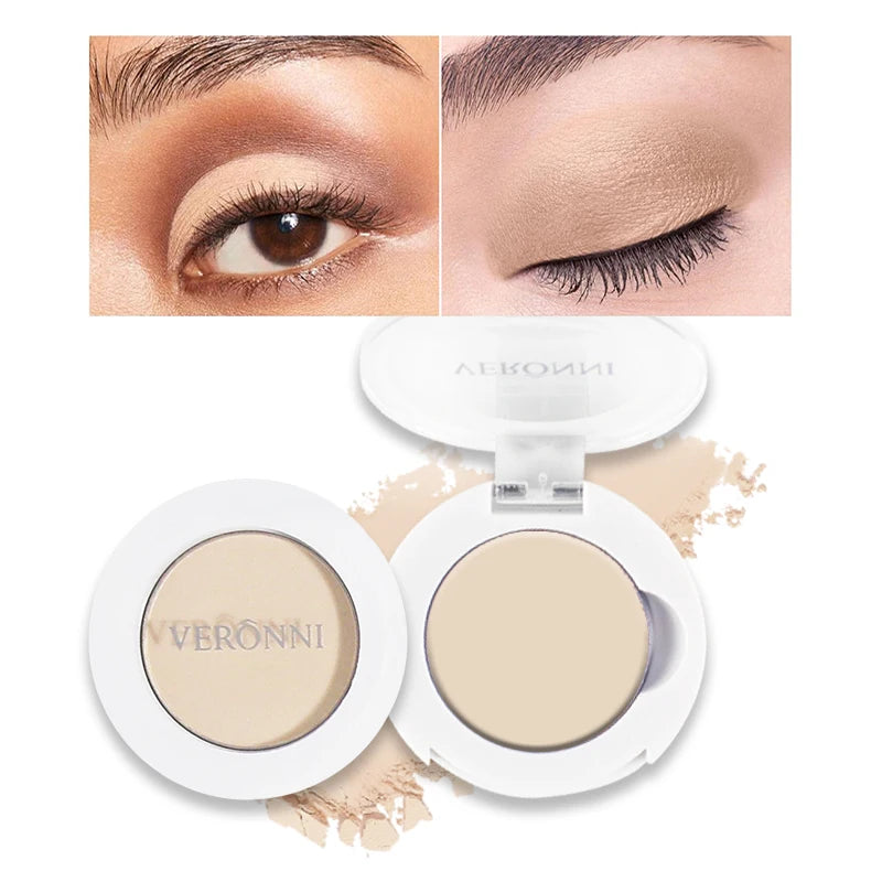 Monochrome Fashion Shimmer Glitter EyeShadow Makeup Pigment Pearlescent Brightening High Light Powder Eyeshadow Lasting Cosmetic Quake E107