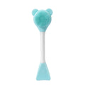 vvocci Double Head Facial Mask Silicone Applicator Spoon Spatula Stirring Stick Women Skin Face Cleansing Care Home Makeup Tools Quake M5 Blue