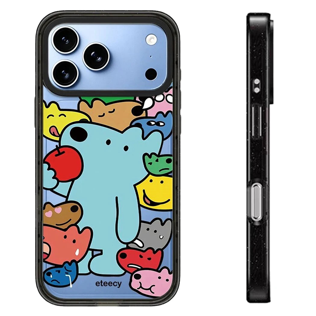 6091751 Impact Black Border Magnetic Case: Compatible with IPhone 18 17 16 15 14 13 Pro Max 18Pro Quake impact (no magsafe) iPhone 16