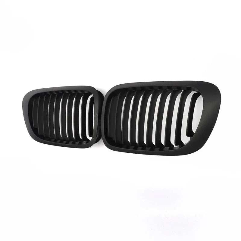 For BMW 3 Series E46 M3 2 Doors 1999-2003 2x Car Grille Front Kidney Grill Single Line Style 51138208685 51138208686 Decoration Quake