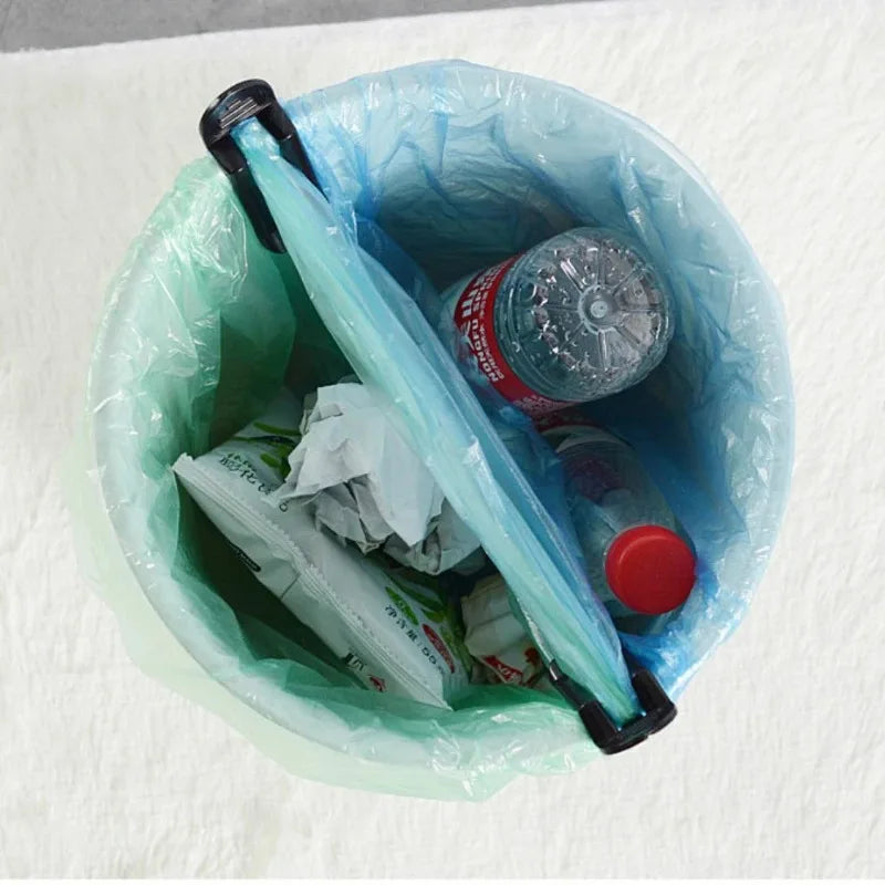 20/2PCS Household Rubbish Clip Garbage Bin Clip Useful Plastic Waste Can Trash Bag Clamp Bin Bag Holder for Kitchen Bathroom Quake