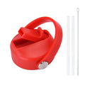 PP Plastic Cup Lid Splash Spill Proof With Big Handle Vacuum Bottle Replacement Lid Wide Mouth Bottle Cover Quake 18