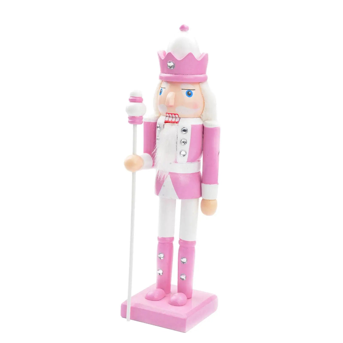 Nutcracker Figurine Photo Props Christmas Decor Christmas Nutcracker Soldier for Party Festival Holiday Christmas Tree Birthday Quake Scepter