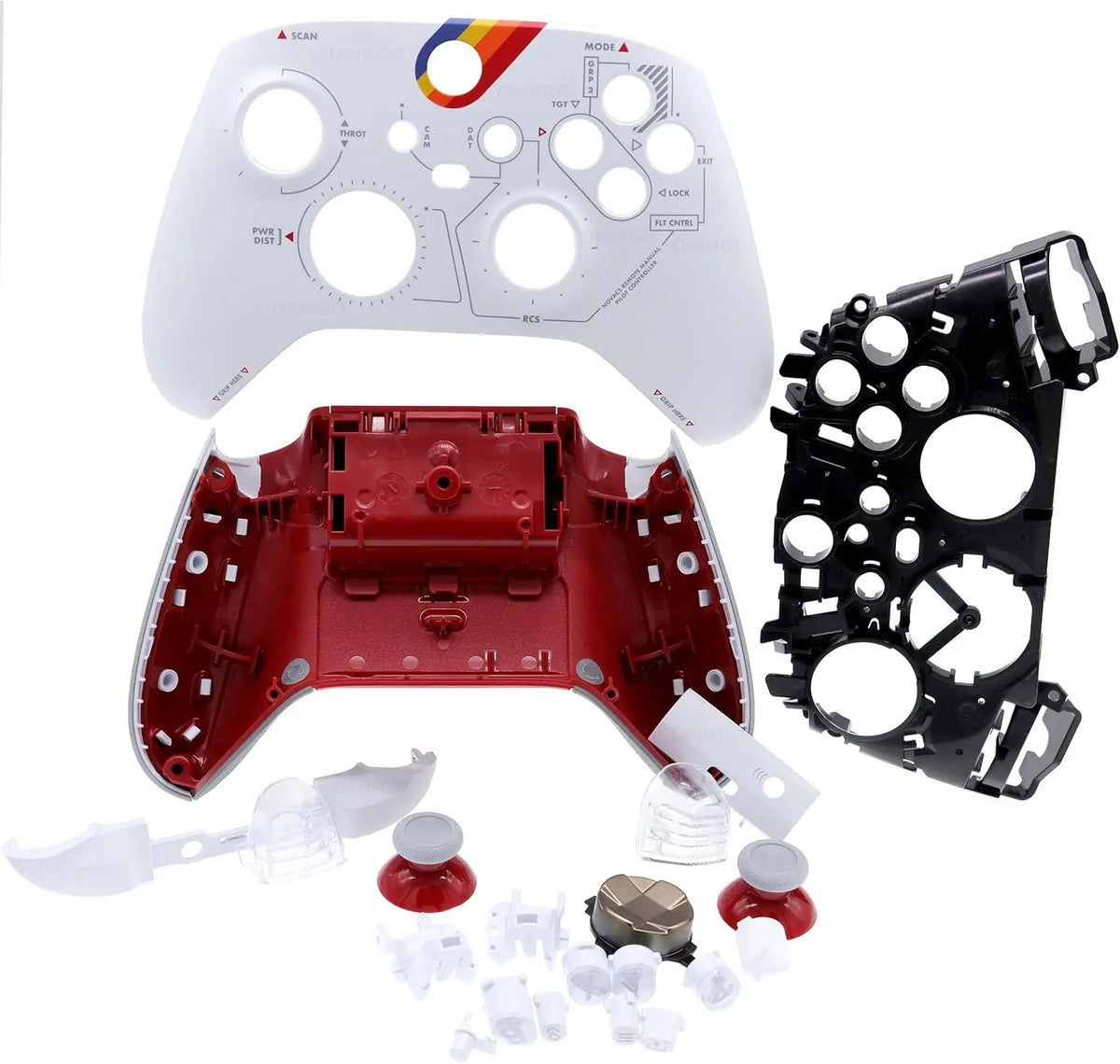 FULL Housing Shell Cover kit w/Buttons Bumper Thumbsticks D-Pad replacement for Xbox Series controller Quake