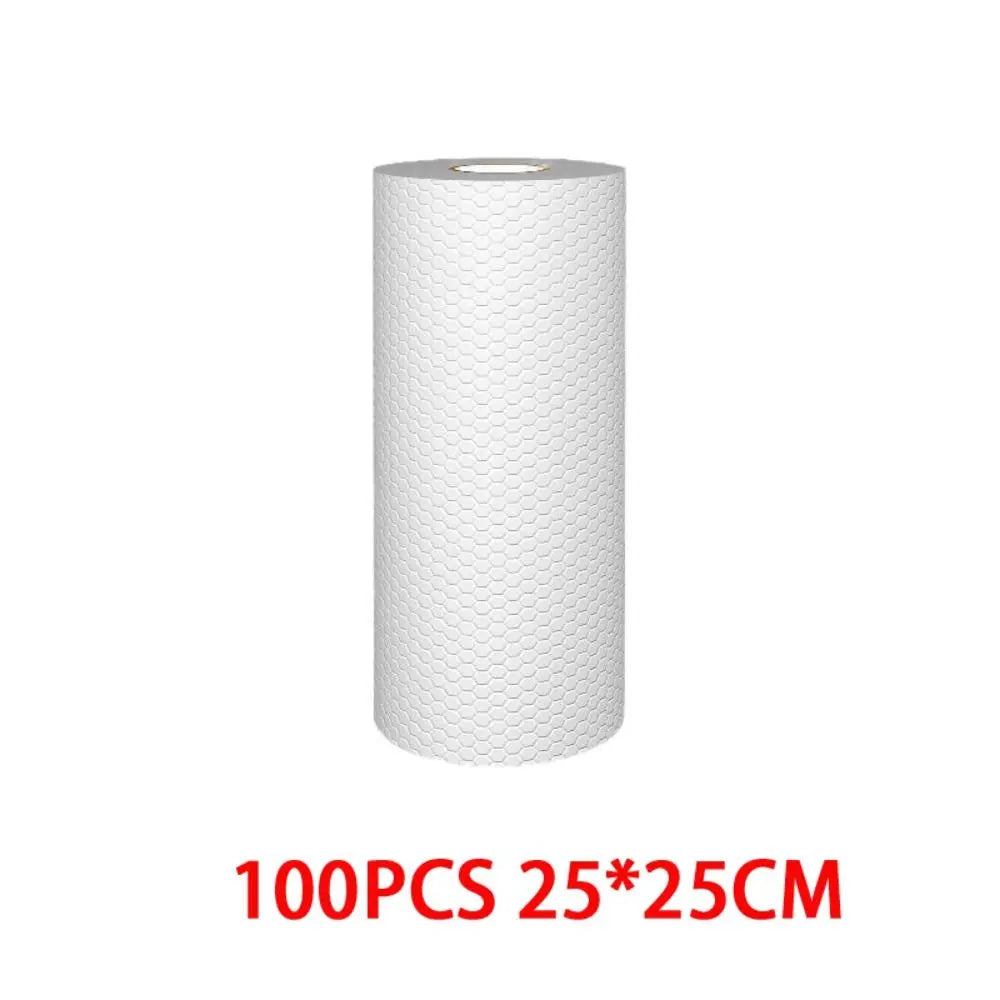 Thickened Non-woven Kitchen Paper Absorbent Towel Dish Paper Water Oil Absorbing Paper Cleaner Wipes Oil-removing Tissue Quake 100pcs-25x25cm