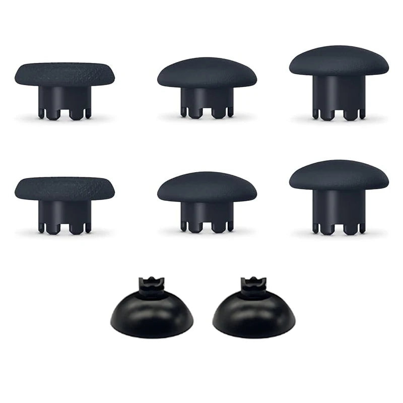 Replacement Swappable Thumbsticks for PS5 Edge Controller, Custom Interchangeable Analog Stick Joystick Caps for PS5 Edge Contro Quake black