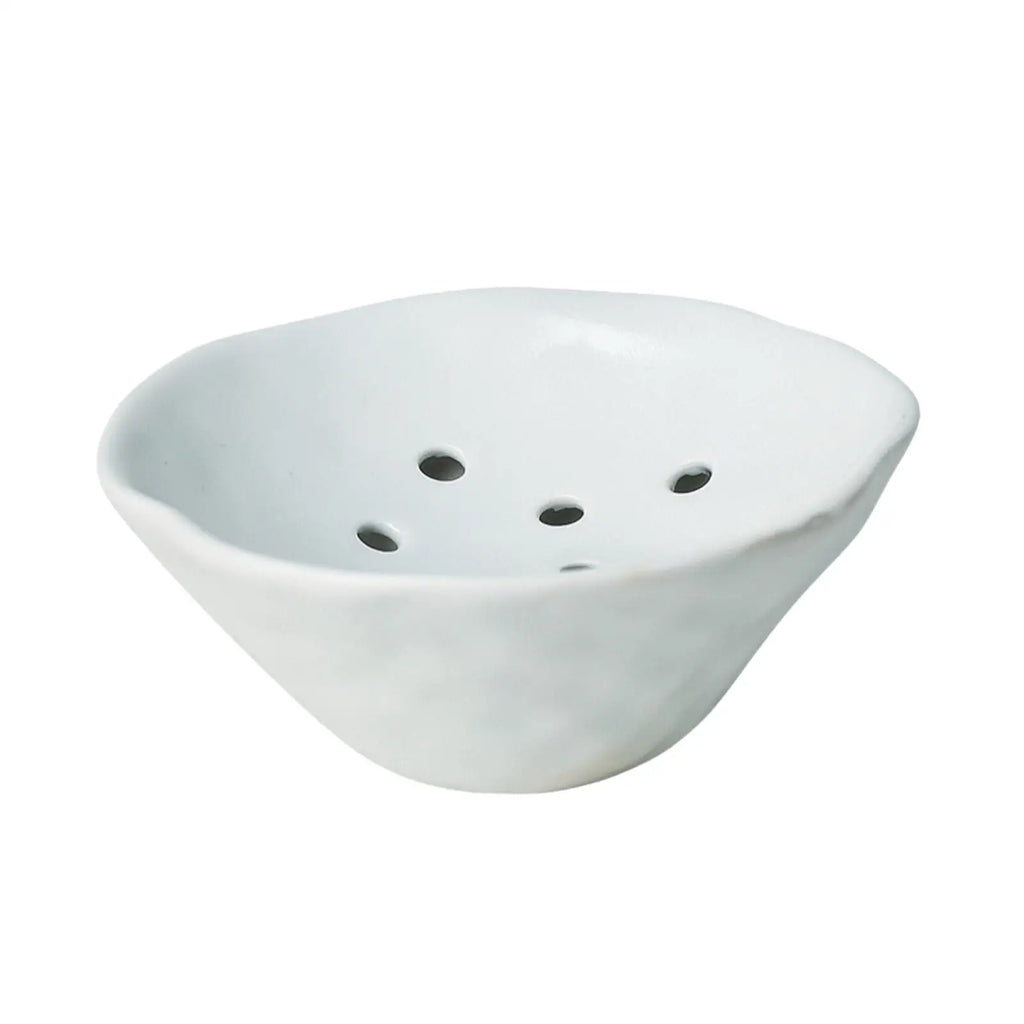 Elegant Ceramic Flower Vase with Perforated Insert for Low Profile Bouquets Living Room Table Decor Quake