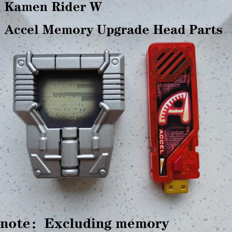 New Kamen Rider W Accel Head Upgrade Parts Accel Memory Compatible Head Sculpt Modification Kit Anime Collection DIY Toy Gift Quake