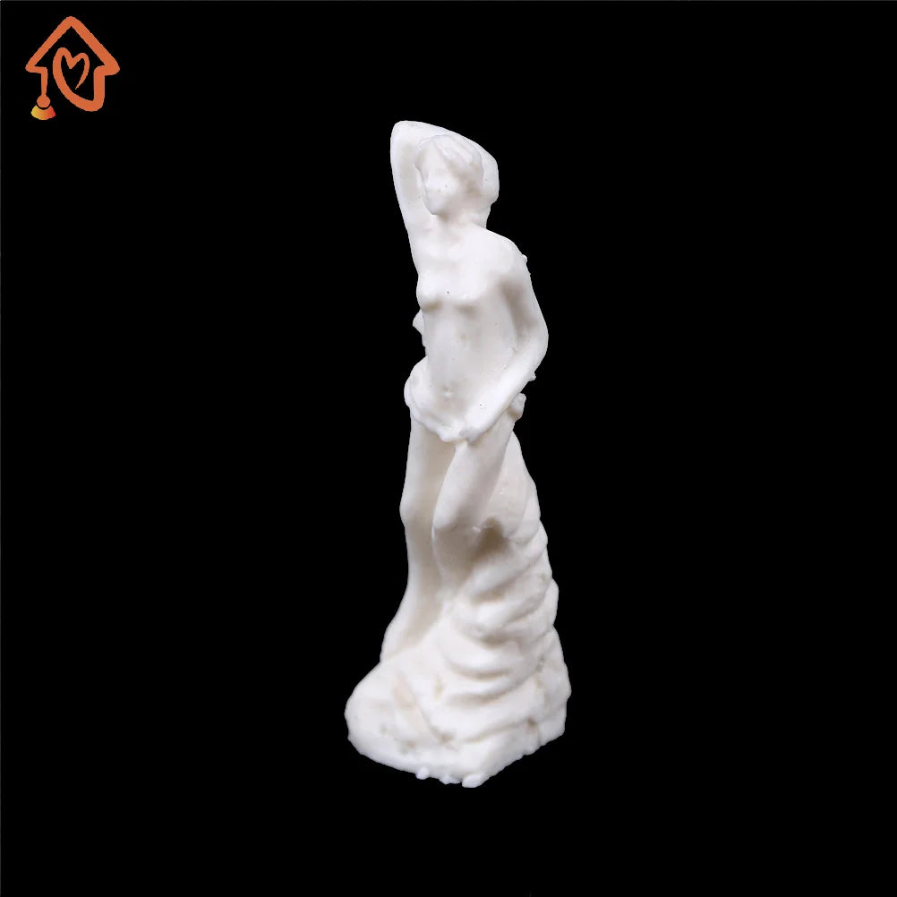 1Pc Miniature Dollhouse Accessories Scene Model Resin Goddess Statue Toy Girl Gift Quake