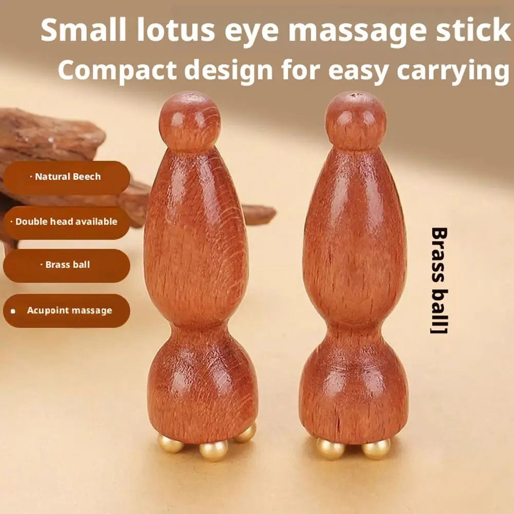 Facial massager tool Lotus Seedpod Shape Massager Sandalwood Face Eye Massage Tools Gua Sha Face Skin Care Massage Sticks Quake