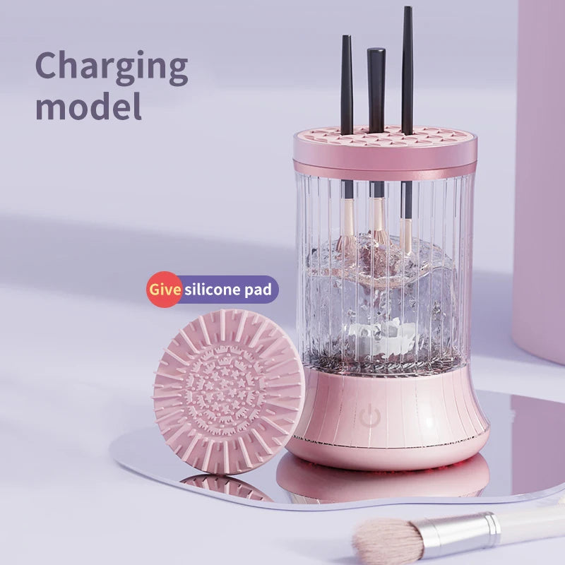 Rechargeable Makeup Brush Cleaner Machine Multifunctional Cleaning Drying Tool Quake charge model