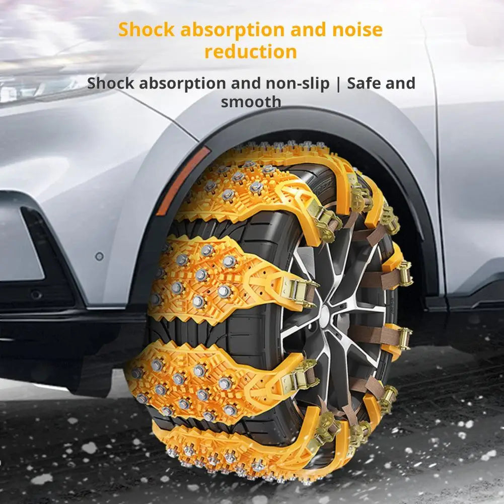 All weather Tire Chains Durable Car Tire Chains with Quick Fit Installation for Anti skid High Hardness for Easy Quake