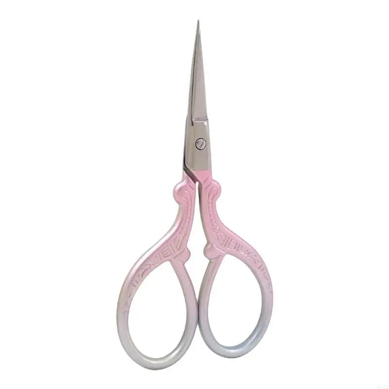 Small Embroidery Scissors Stainless Steel Scissors with Ergonomic Handle For Sewing Needlework Fabric Paper Cutting K1KF Quake pink green China Mainland