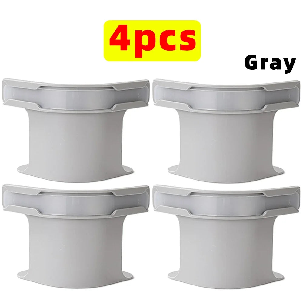 Universal Bedsheet Corner Tightener Clips Invisible Bedspread Secure Holder with Heavy-Duty Mattress Straps Sheets Slot Locks Quake Gray- 4pcs
