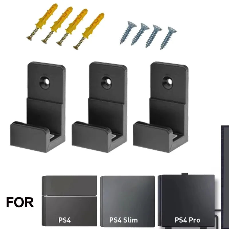 Wall Mount for PS4 SLIM PRO, Near or Behind TV, Space Saving,Customized to Perfectly Fit PS4 SLIM PRO Quake