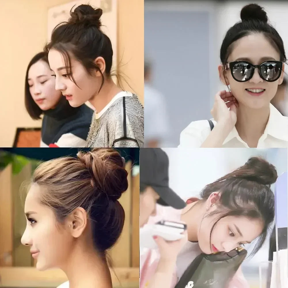 6/8/9.5cm Magic Hair Bun Maker Elegant Women Ladies Girls Magic Shaper Donut Hairbands Ponytail Hair Styling Tools Accessories Quake