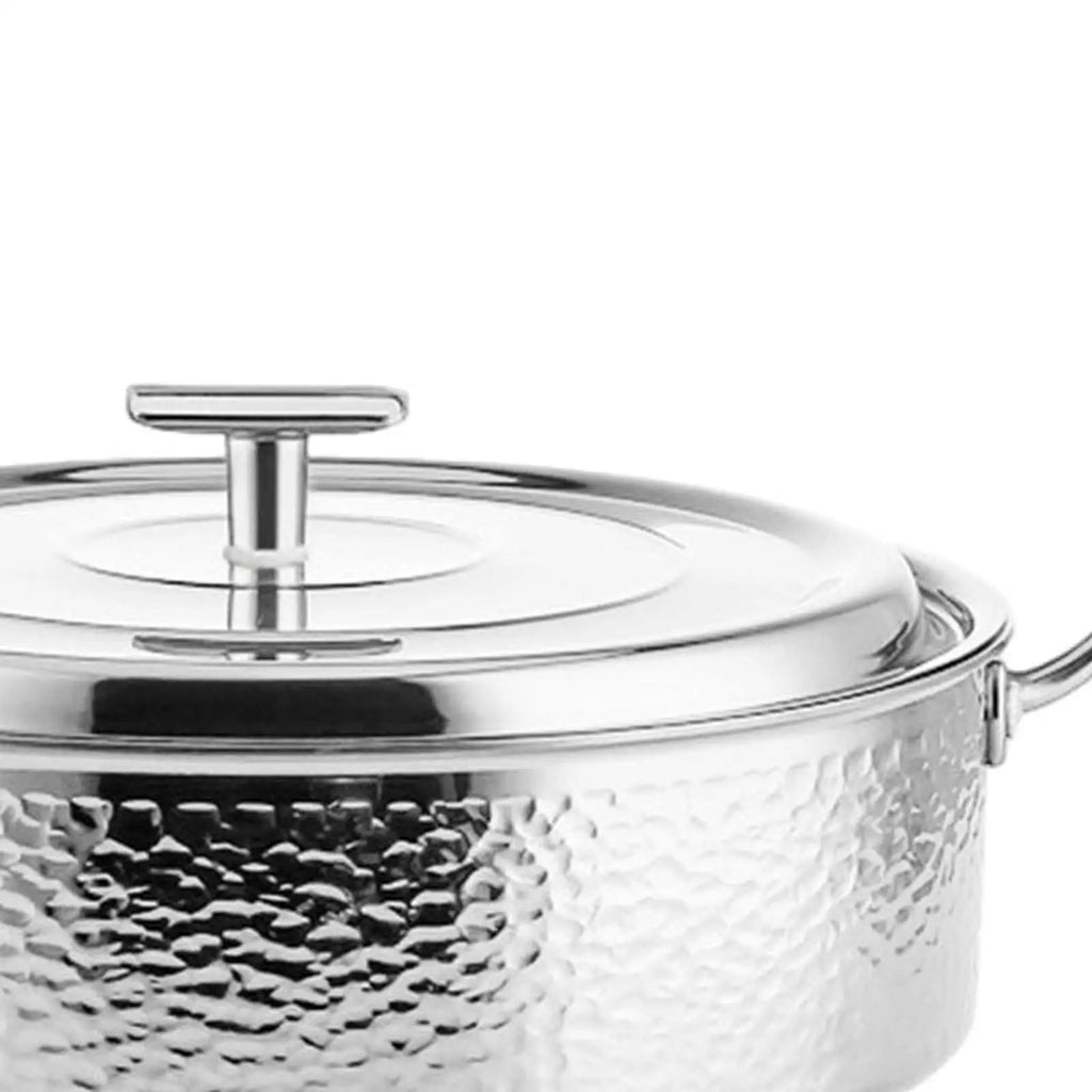 Stainless Steel Hot Pot Portable Shabu Shabu Pot Thickened Stockpot Ramen Pot for Home Family Gathering Holiday Caterers Picnic Quake