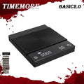 TIMEMORE Black Mirror Basic2 Plus Up Digital Coffee Food Kitchen Scale With Time USB Light Weight Mini Digital Scale Quake Default Title