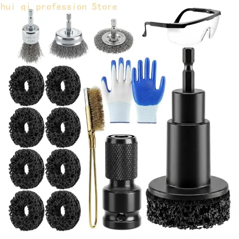 6 Sided Shank Wheel Center Cleaning for Brake Disc Service H8WE Quake