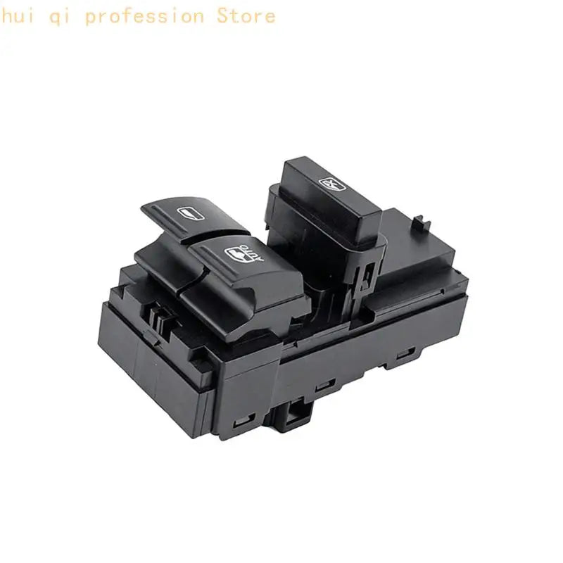 Door Glass Lift Button Assembly for Car Repair Service, Black Window Control Housing with Lock Control and Ref 6RF959858C for Quake CN
