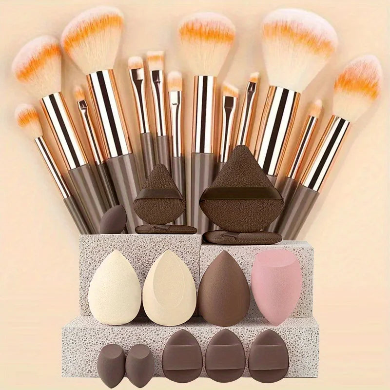 Makeup Brushes 8-29Pcs Makeup Kit Professional Women Cosmetic Soft Powder Brush Eyeshadow Foundation Full Set Travel Beauty Tool Quake 27pcs CG